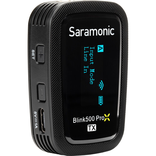 Saramonic Blink 500 ProX TX Transmitter  Including furry windscreen, SR-M1 Lavalier Microphone - 6