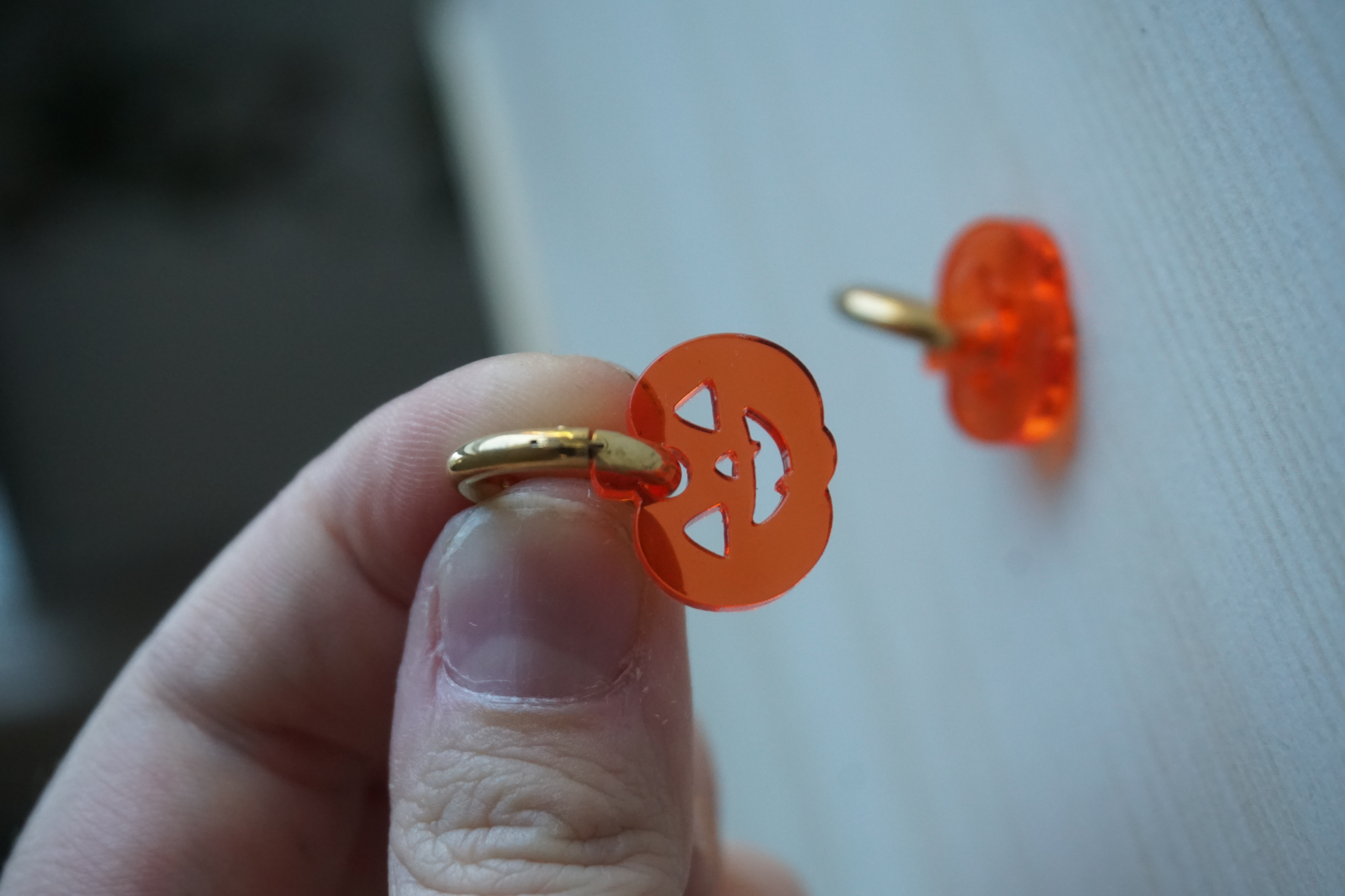 Halloween pumpkin mini pendants - 2