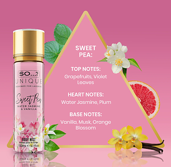 Unique Sweet Pea Body Mist 150ml - So...?