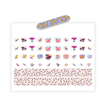 Nails Stickers - Feathers