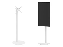 M Pro Series Single Pole Floorbase 2 White