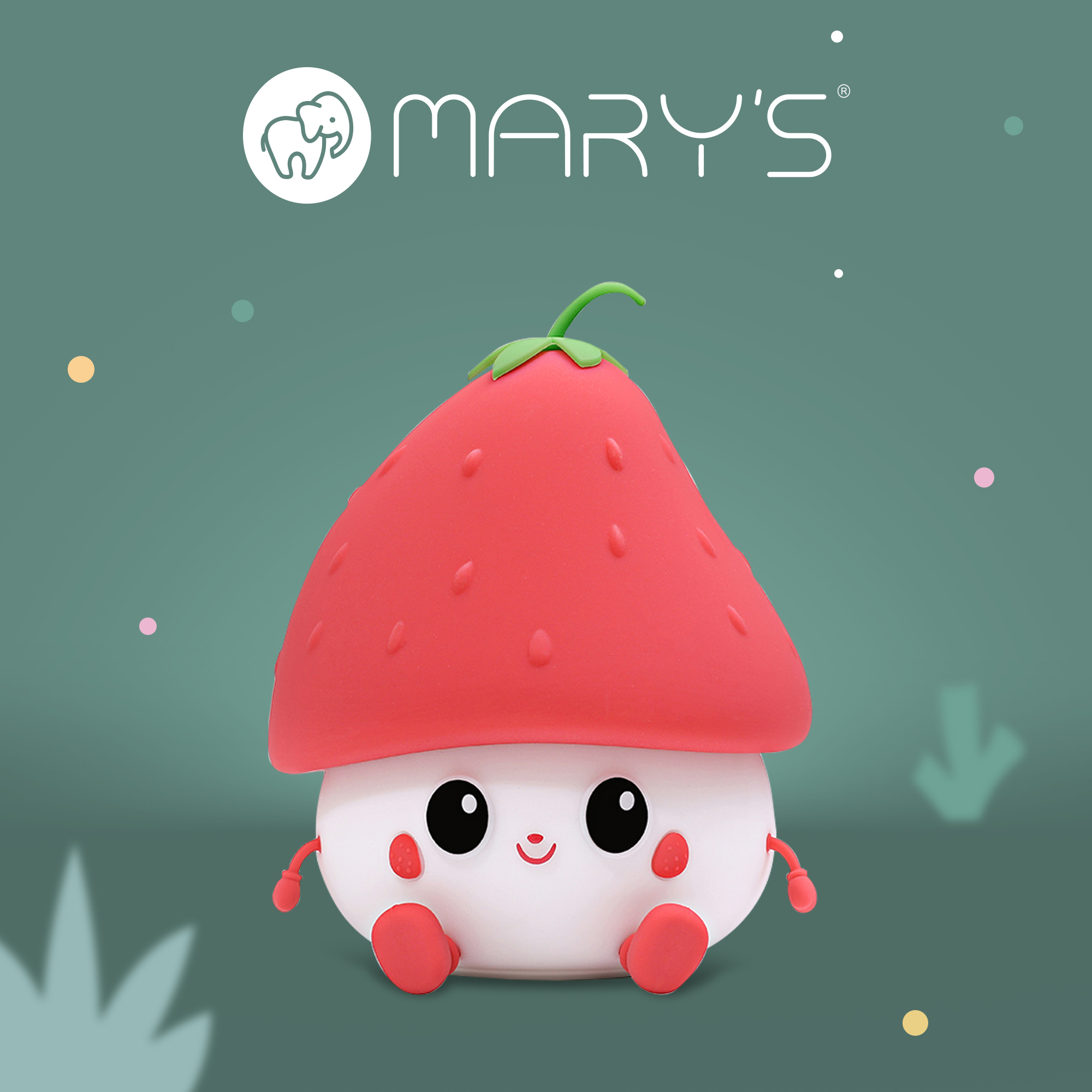 Mary's LED nattlampa - Jordgubb