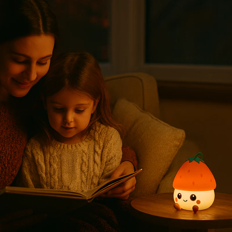 Mary's LED nattlampa - Jordgubb - 8