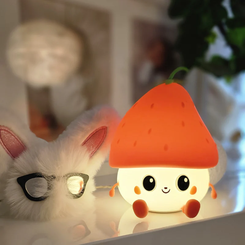 Mary's LED nattlampa - Jordgubb - 6