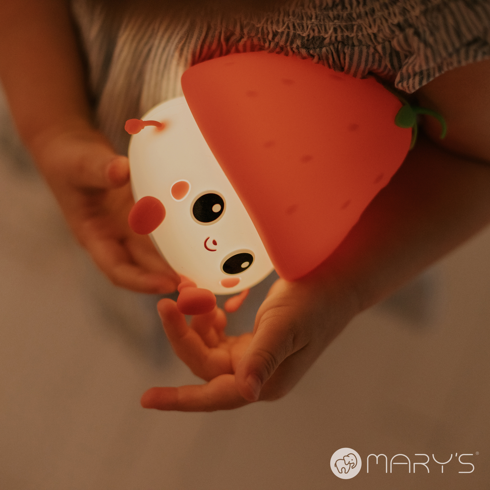 Mary's LED nattlampa - Jordgubb - 5