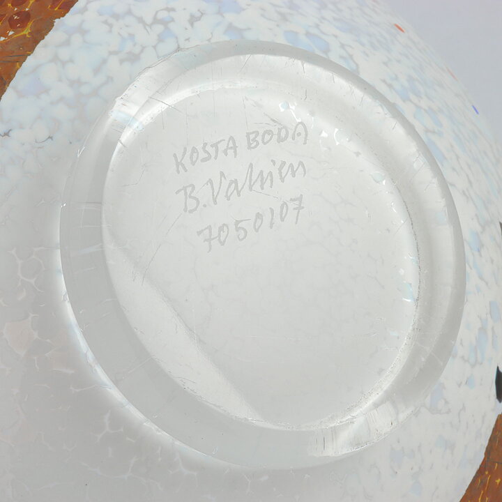 Bertil Vallien (Satellite 1992) White Rounded Bowl 21/11 cm #59725