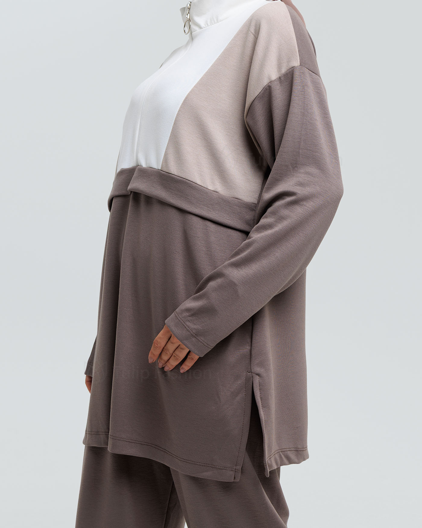Tunic set with pants - Brown - 6