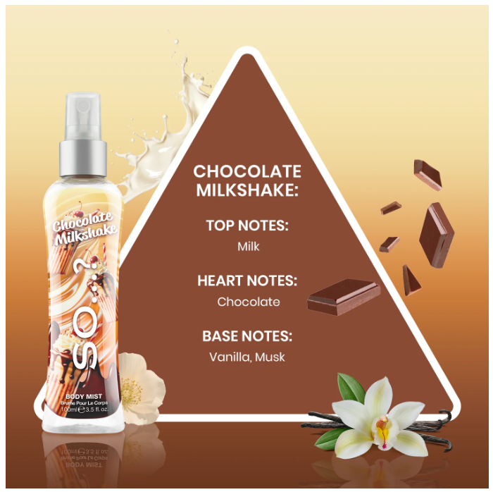 So..? Chocolate Milkshake body mist 100ml - 2