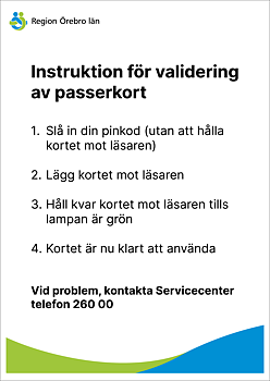 Instruktion för validering av passerkort