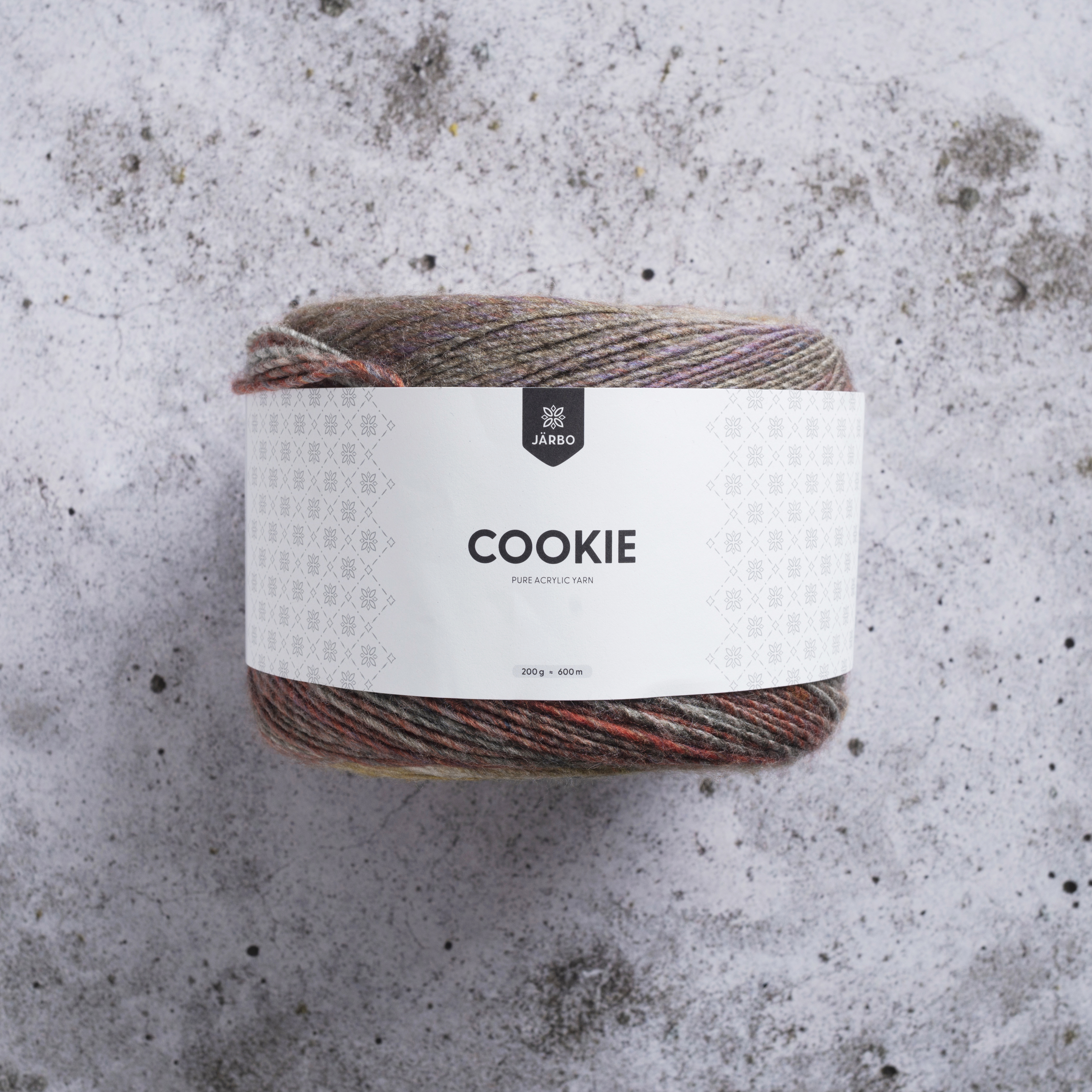 Cookie 200 g Akryl Flowery 46217 Stickfasthet 19 m/ 10cm