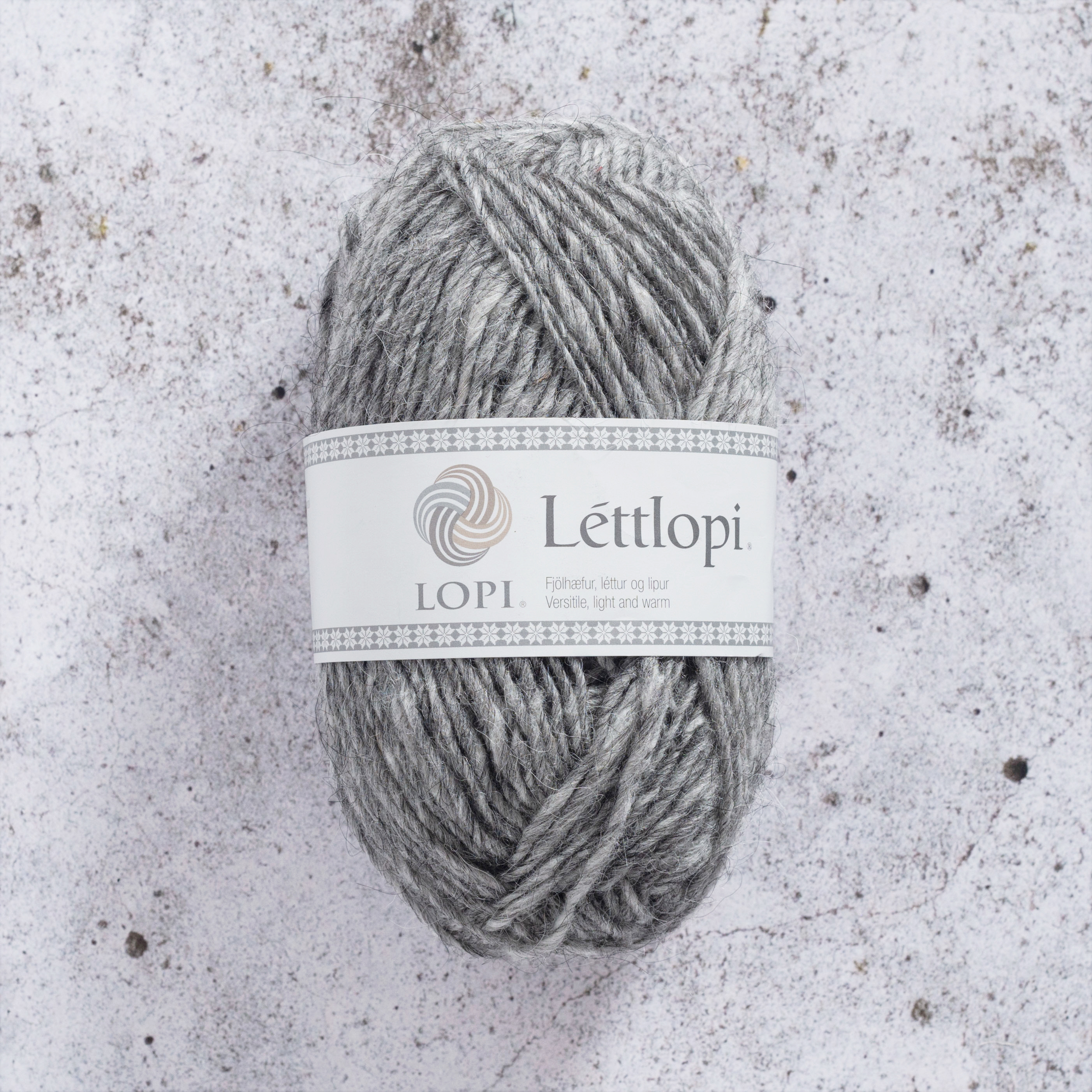 Lettlopi 50 g Ash Heather 0056 Stickfasthet 18 m/10 cm