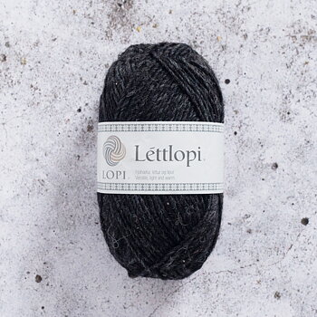 Lettlopi 50 g Black Heather 10005 Stickfasthet 18 m/10 cm