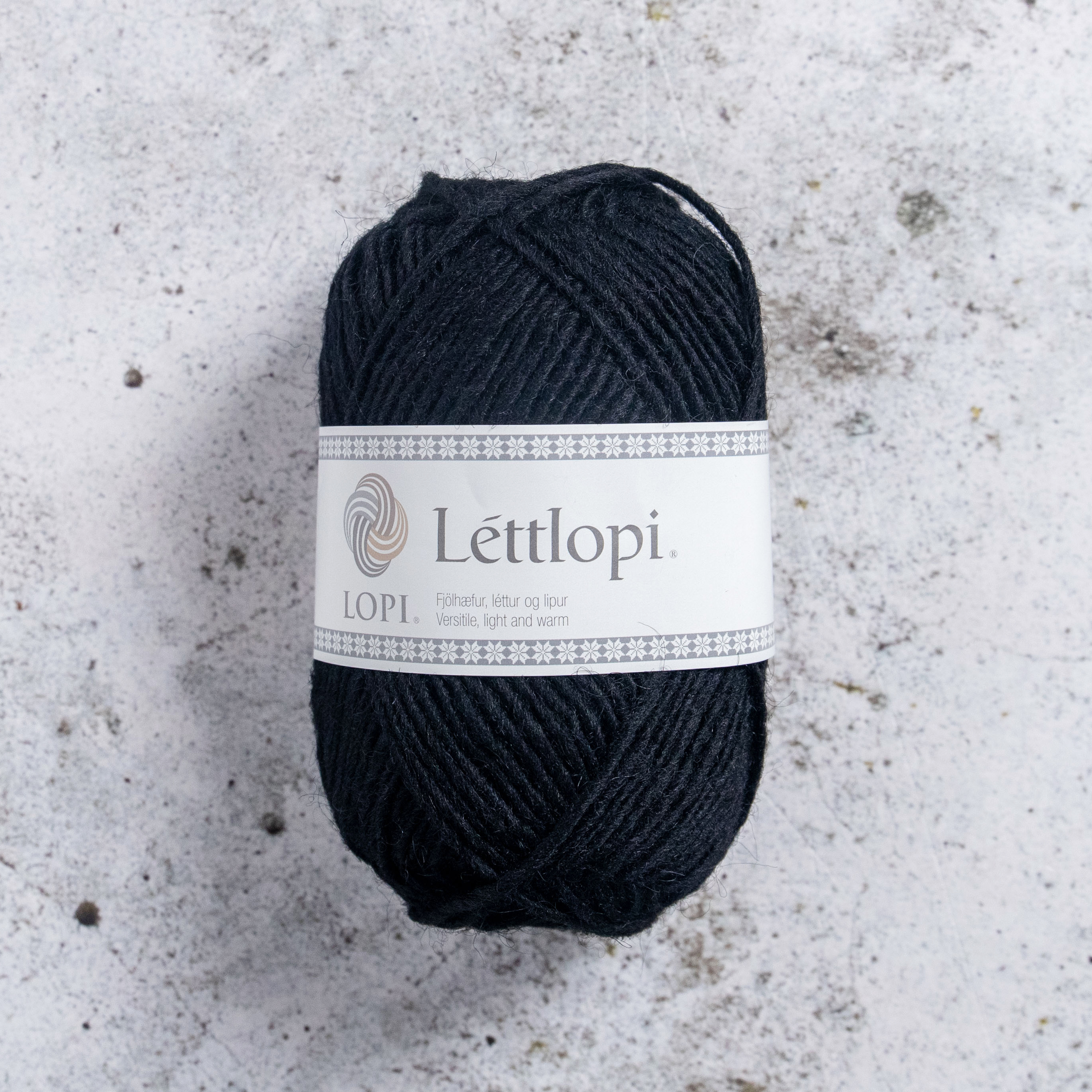 Lettlopi 50 g Black 0059 Stickfasthet 18 m/10 cm