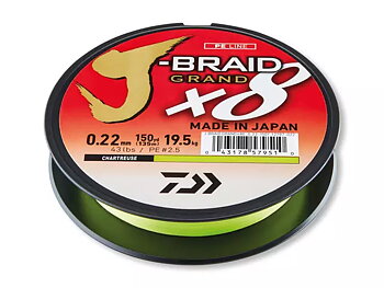 Daiwa J Braid Grand X8 Chartreuse