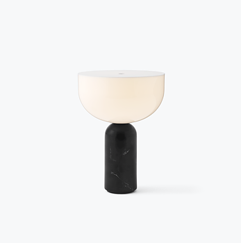 Kizu portable bordslampa - Black Marble