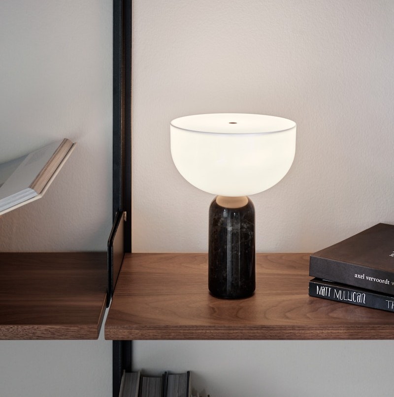 Kizu portable bordslampa - Black Marble - 4
