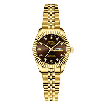 Nibosi Millbury Day-Date Gold Brown
