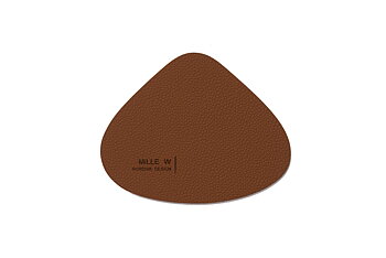 Mille W Glasunderlägg Seashell Cognac