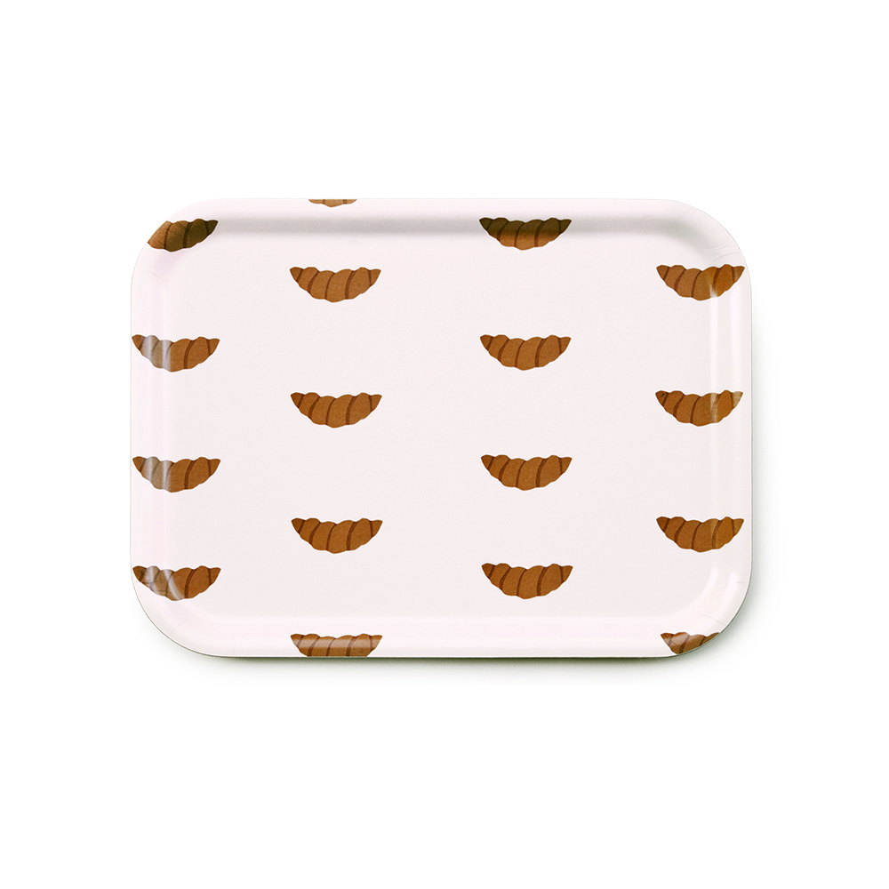 CROISSANT Peach Serving Tray - 27x20 cm