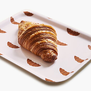 CROISSANT Peach Serving Tray - 27x20 cm