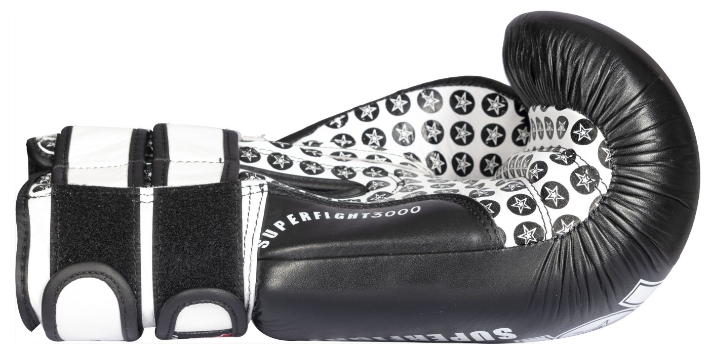 Topten Boxglove Superfight Stars, Black 16 - 18 oz - 3