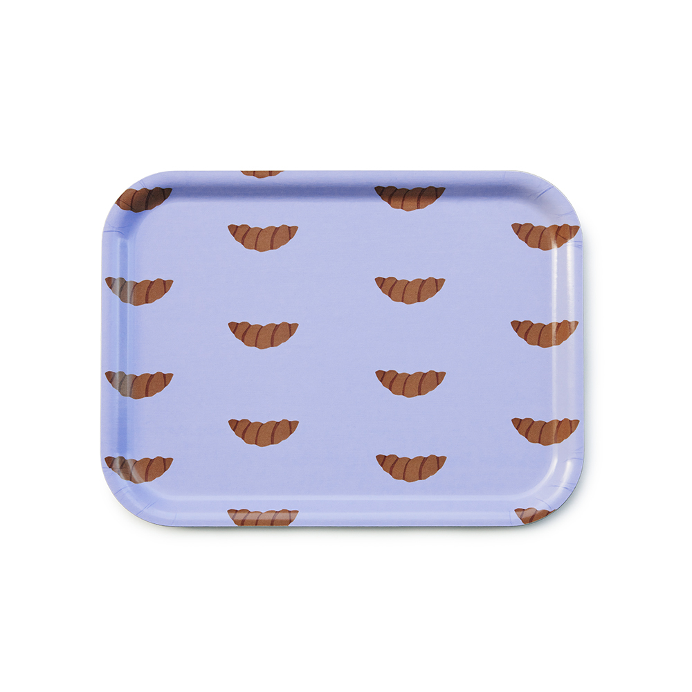 CROISSANT Lilac Serving Tray - 27x20 cm 