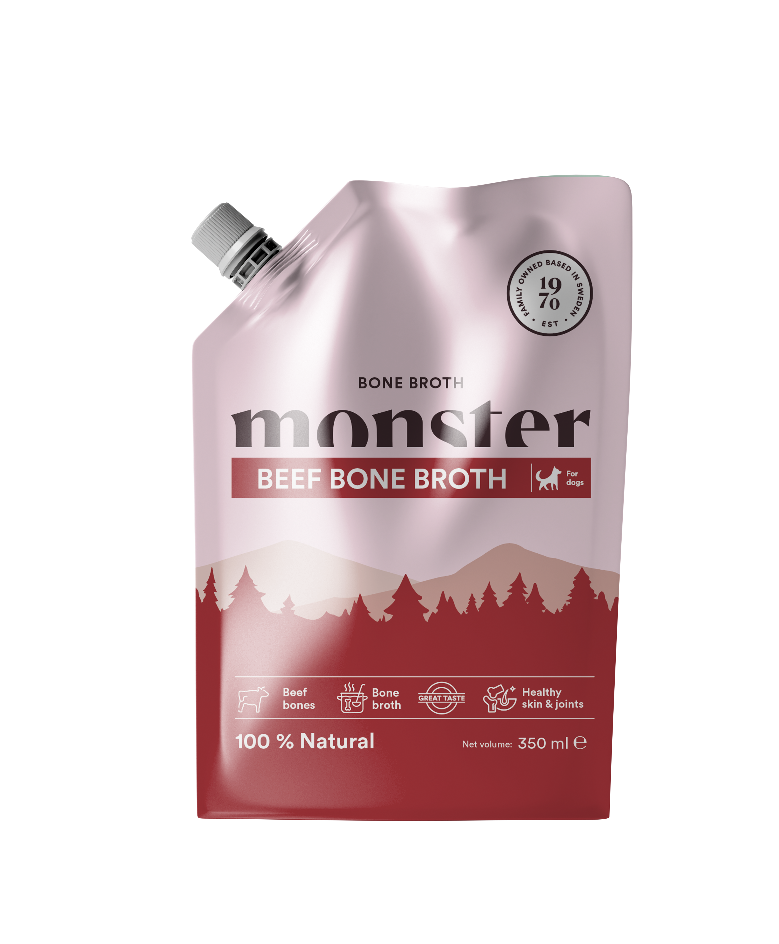 Monster Dog Bone Broth Beef 350 ml - Benbuljong 