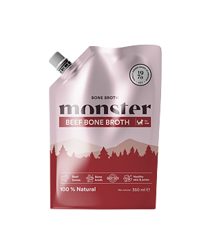 Monster Dog Bone Broth Beef 350 ml - Benbuljong 