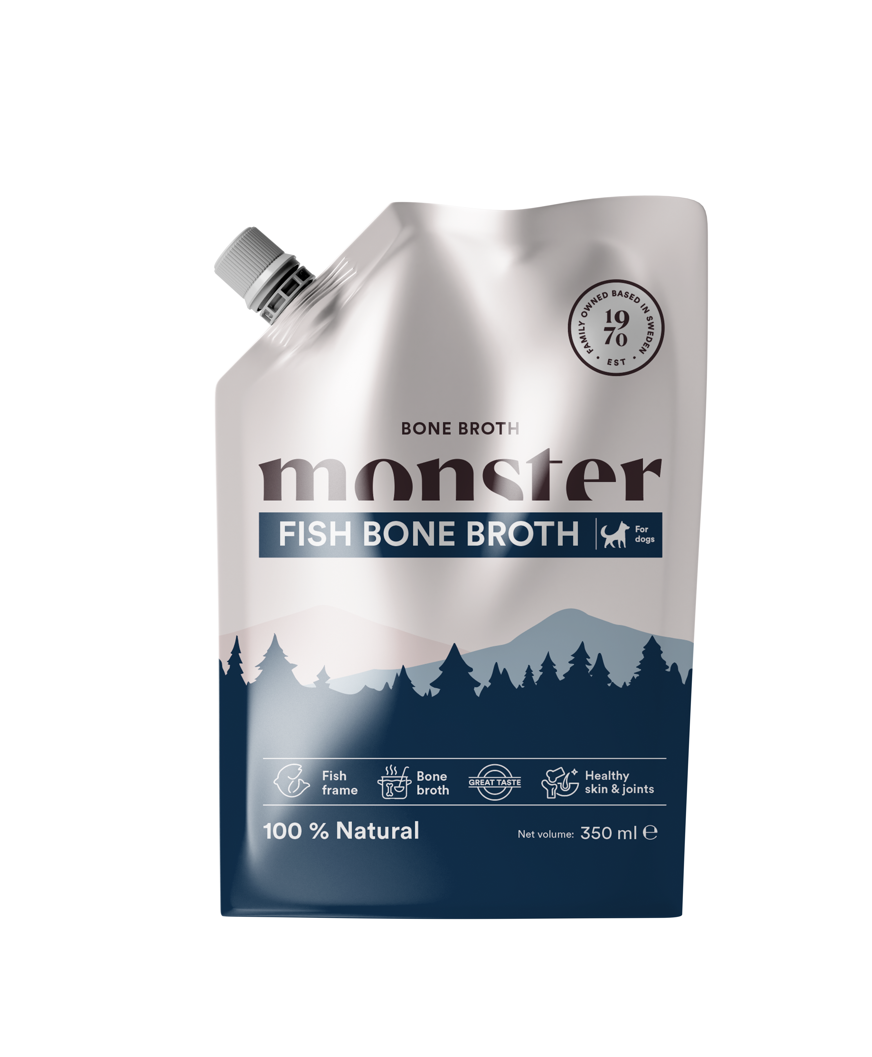 Monster Dog Bone Broth Fisk 350 ml - Benbuljong 