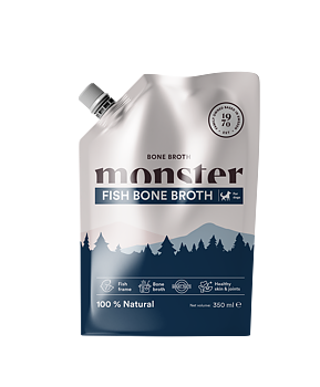 Monster Dog Bone Broth Fisk 350 ml - Benbuljong 
