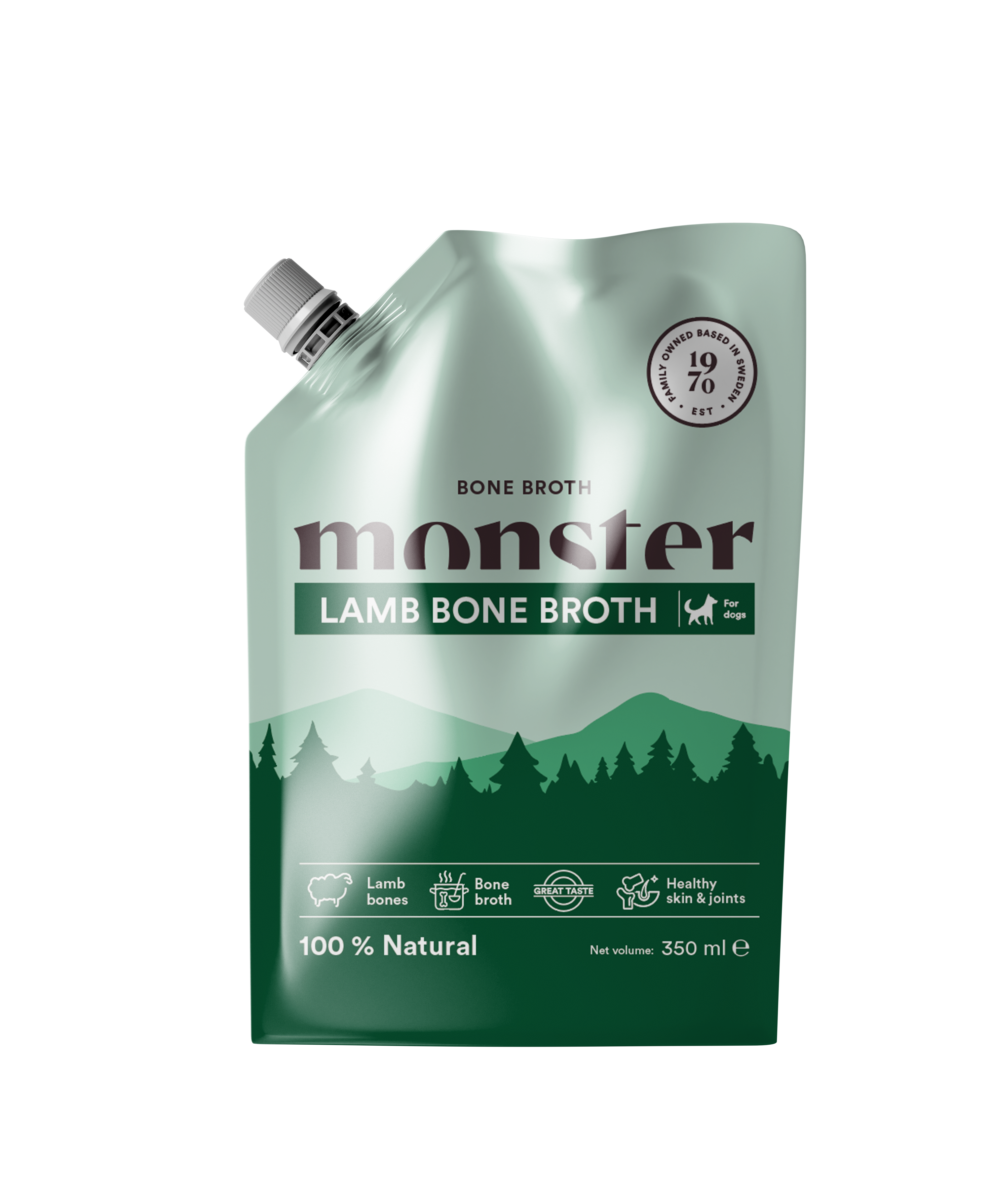 Monster Dog Bone Broth Lamb 350 ml - Benbuljong 