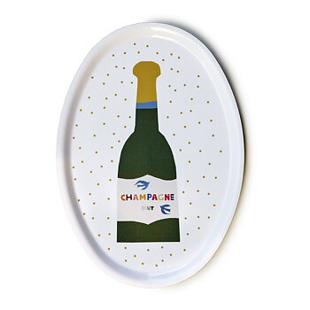 CHAMPAGNE  Oval Serving Tray - 31x22cm 