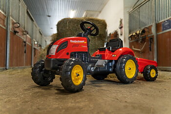 FALK Tramp-Traktor Country Farmer med  vagn 2-5 år