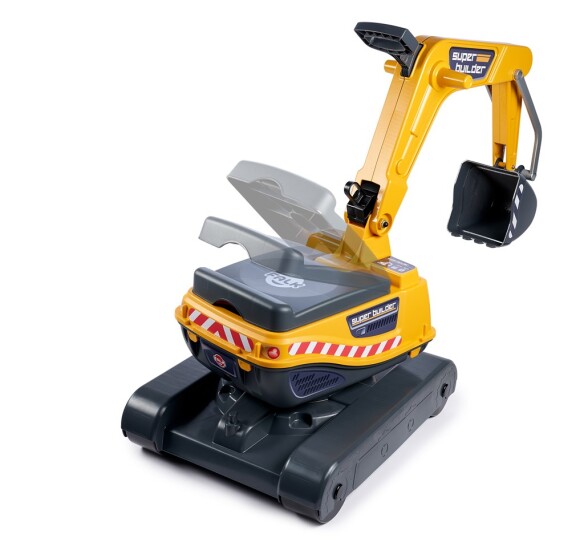 FALK Grävmaskin Super Builder inkl vagn med tillbehör 3-7 år - 5