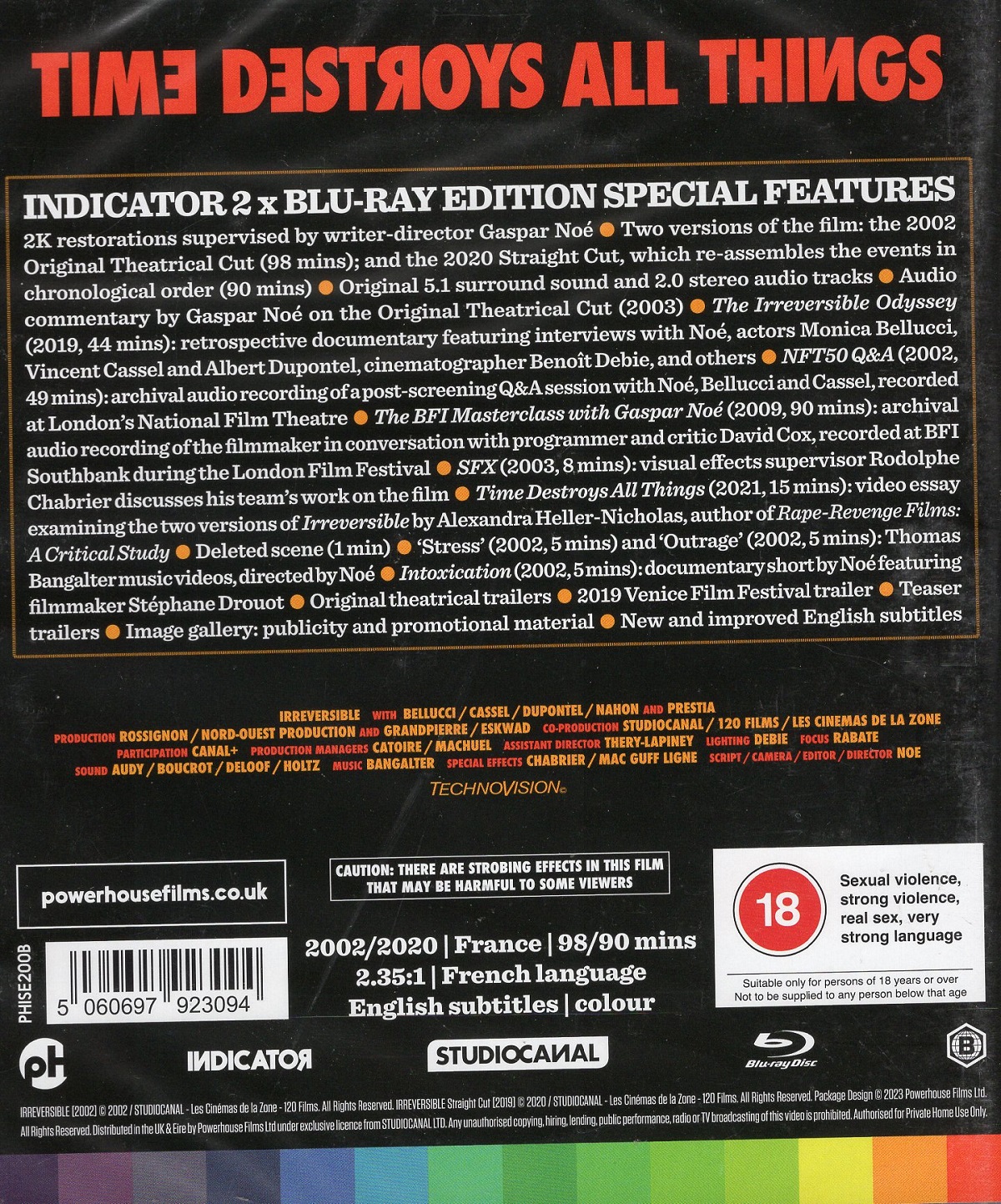 Irréversible (Theatrical Cut & Straight Cut) (ej svensk text) (Blu-ray) - 2