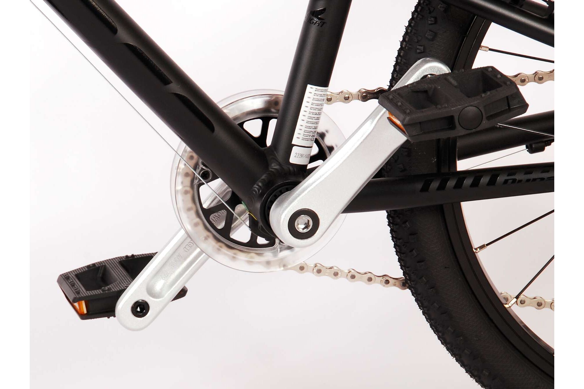 Barncykel Volare Dynamic 20 tum – 7 Växlar Matt Svart för barn 6–8 år - 11