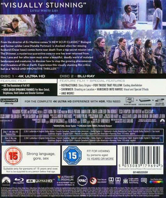 Annihilation (ej svensk text) (4K Ultra HD + Blu-ray) - 2