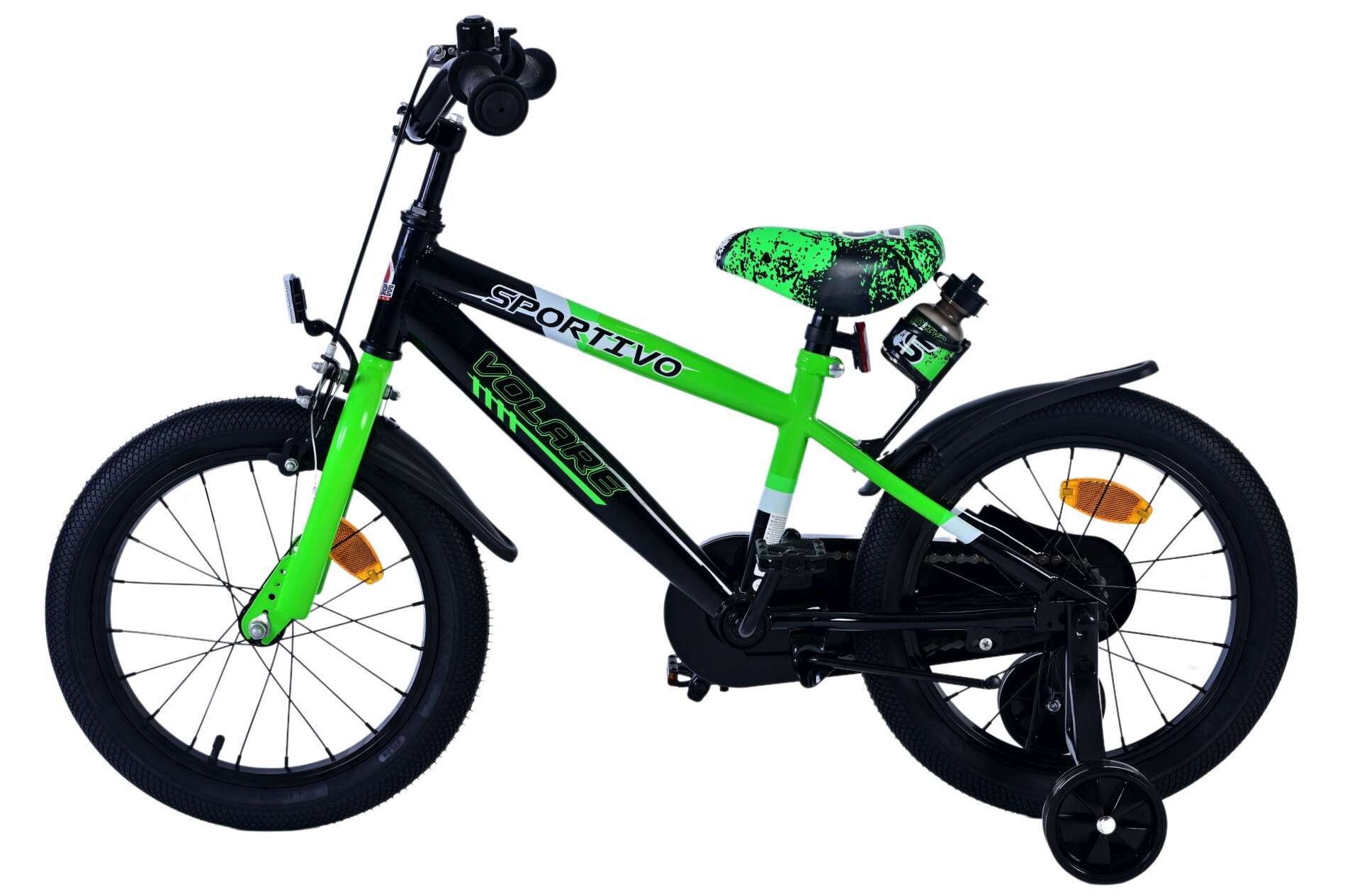 Barncykel Volare Sportivo 16 tum – Grön för barn 4–6 år - 7