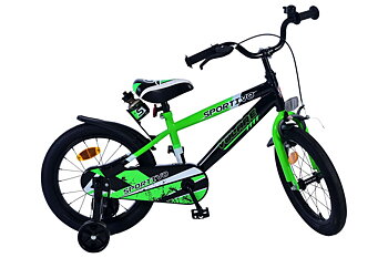 Barncykel Volare Sportivo 16 tum – Grön för barn 4–6 år