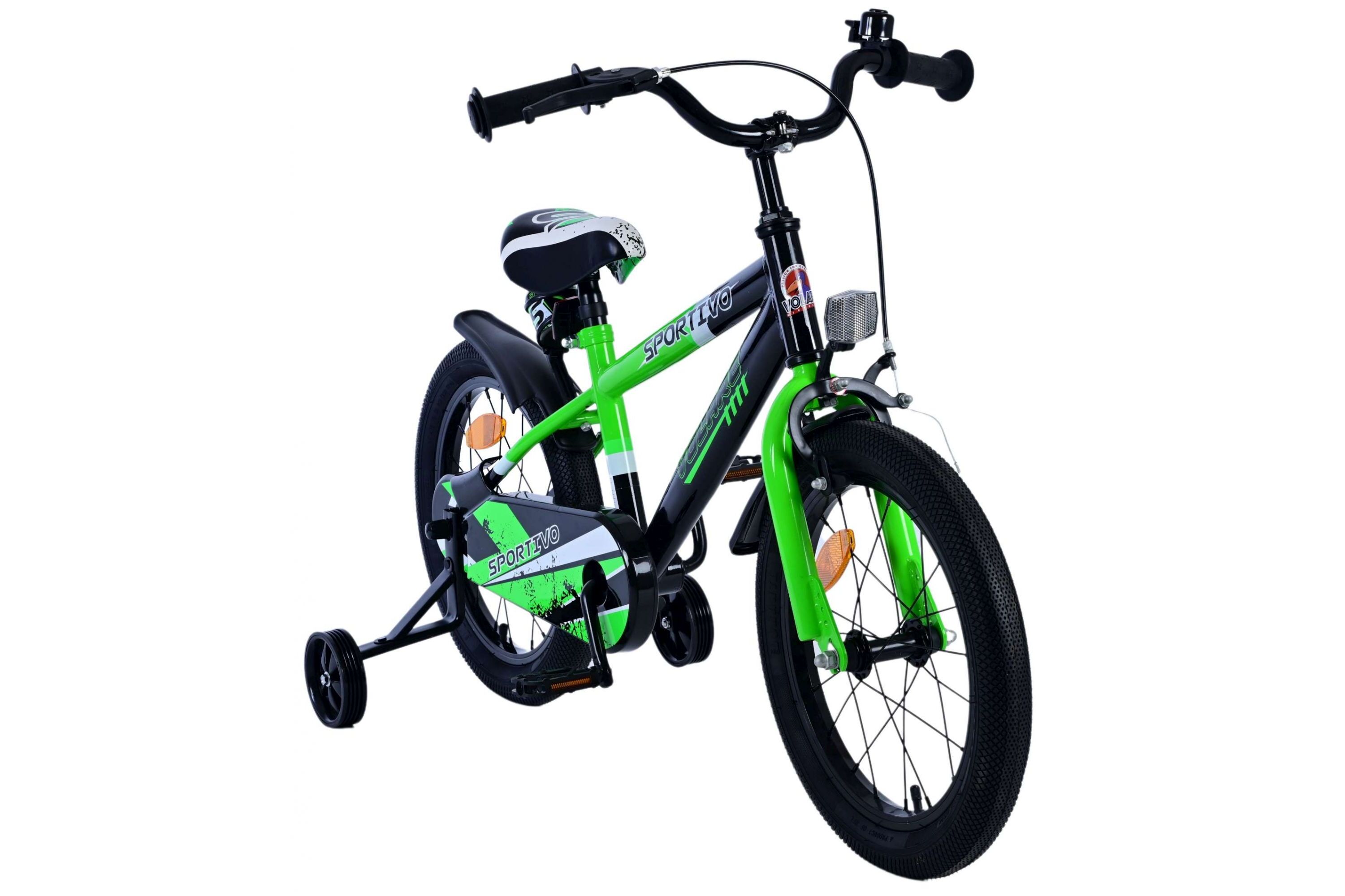 Barncykel Volare Sportivo 16 tum – Grön för barn 4–6 år - 3