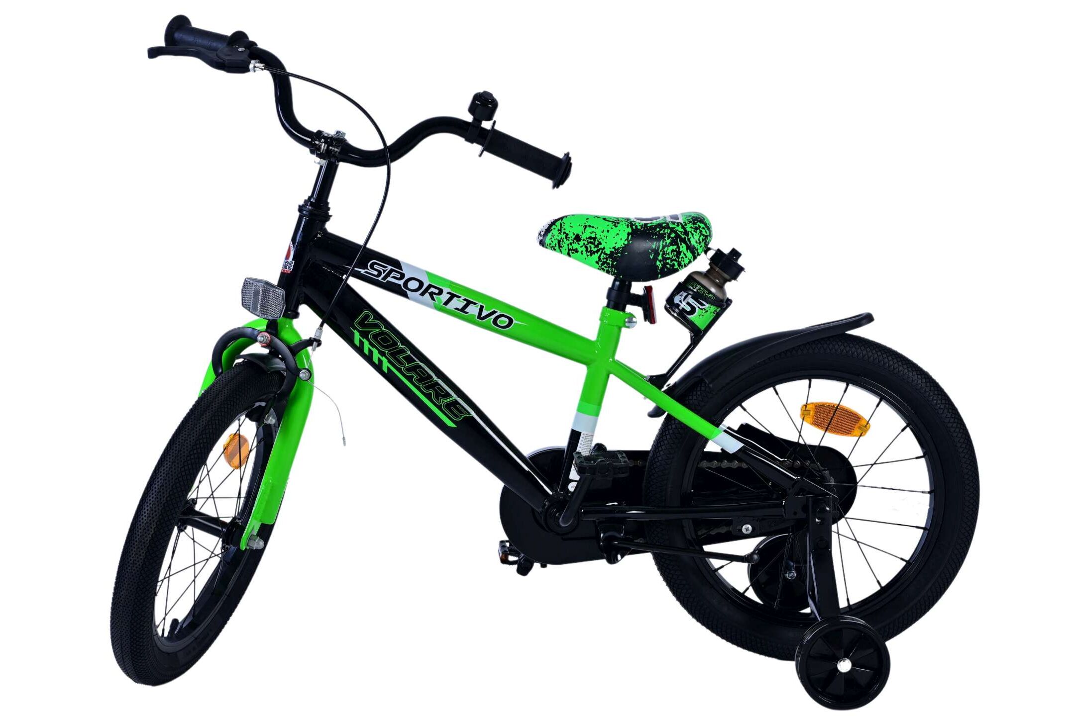 Barncykel Volare Sportivo 16 tum – Grön för barn 4–6 år - 9