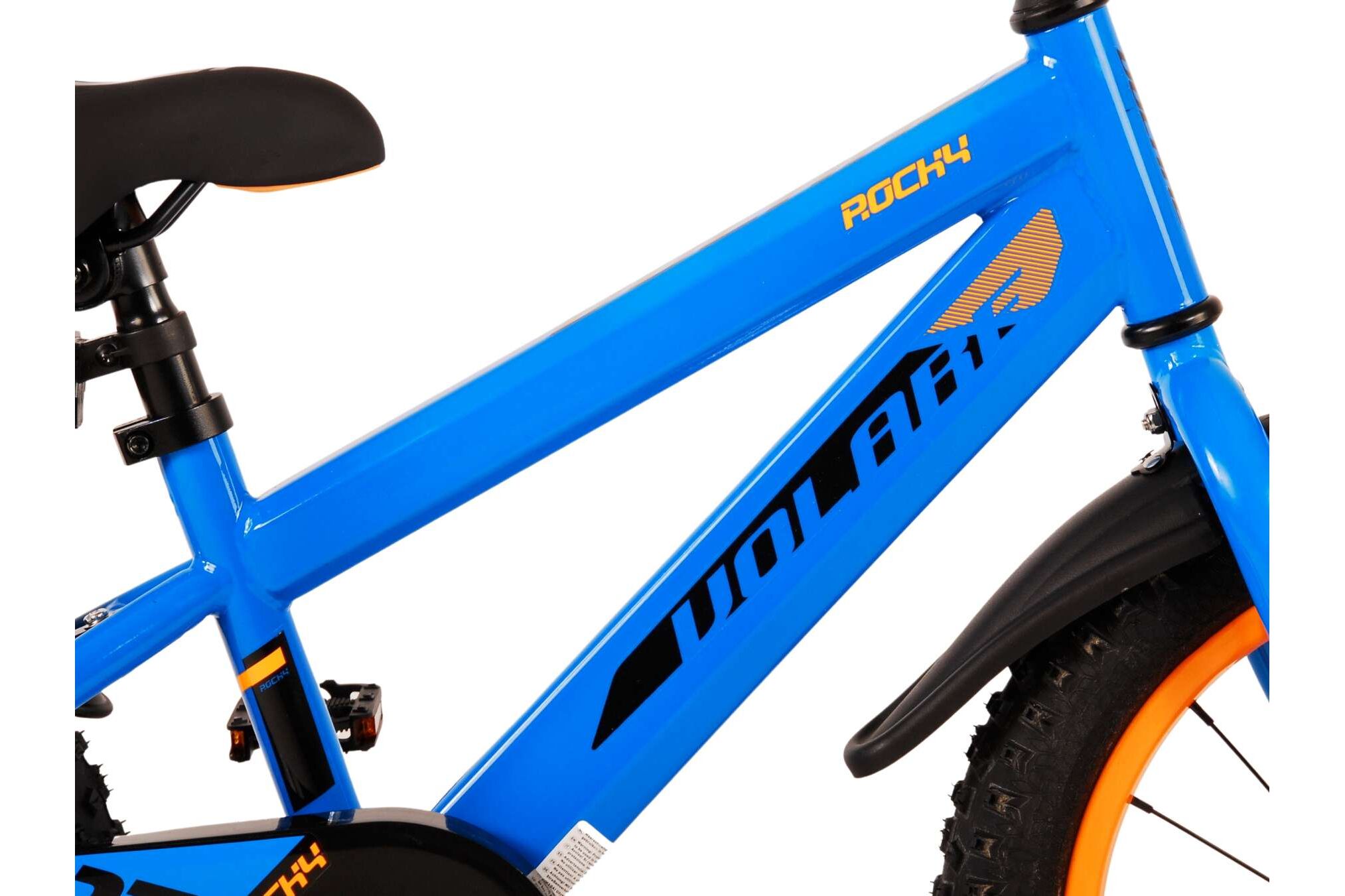 Barncykel Volare Rocky 16 tum – Blå för barn 4–6 år - 9