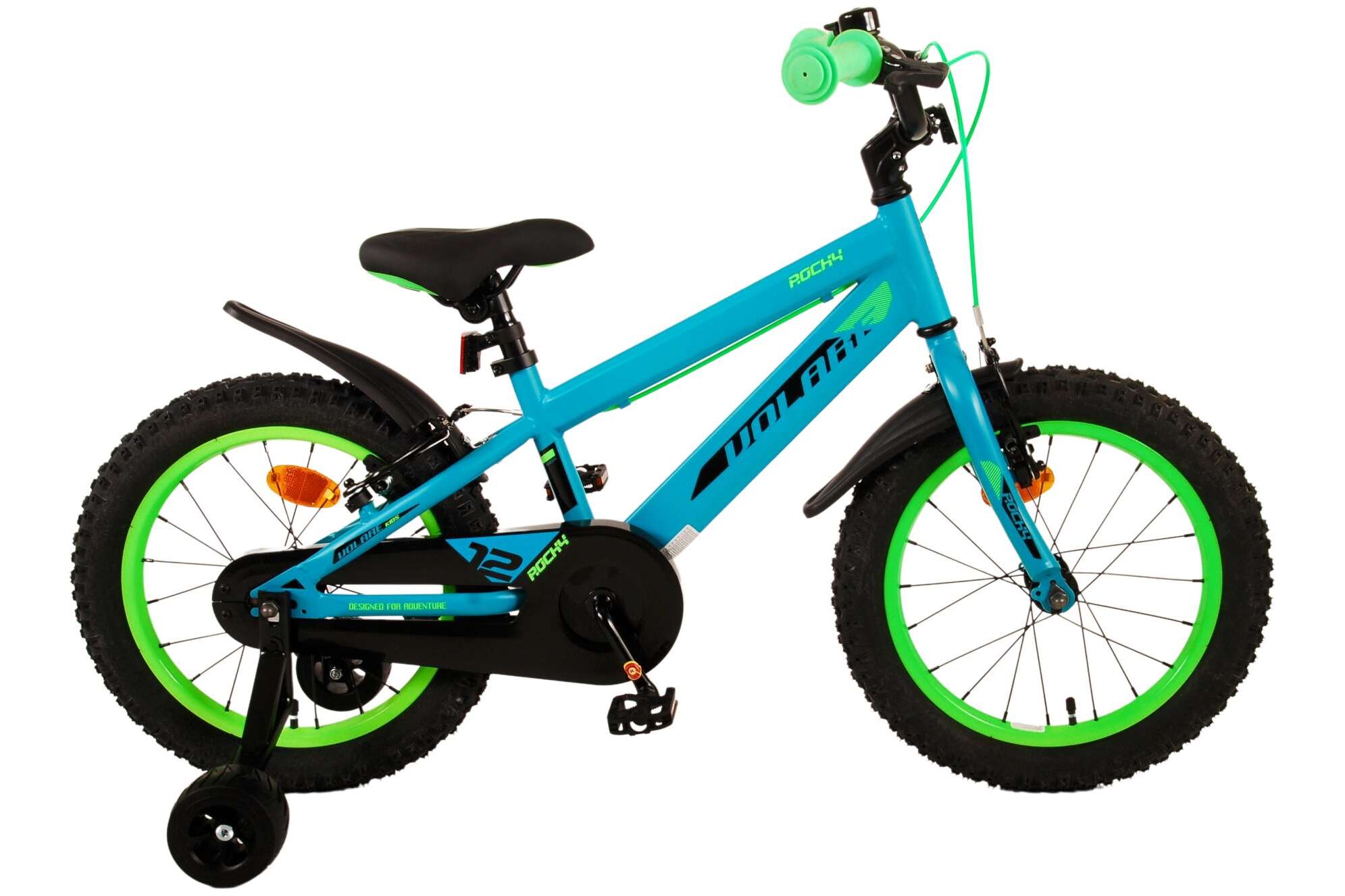 Barncykel Volare Rocky 16 tum – Grön för barn 4–6 år - 13