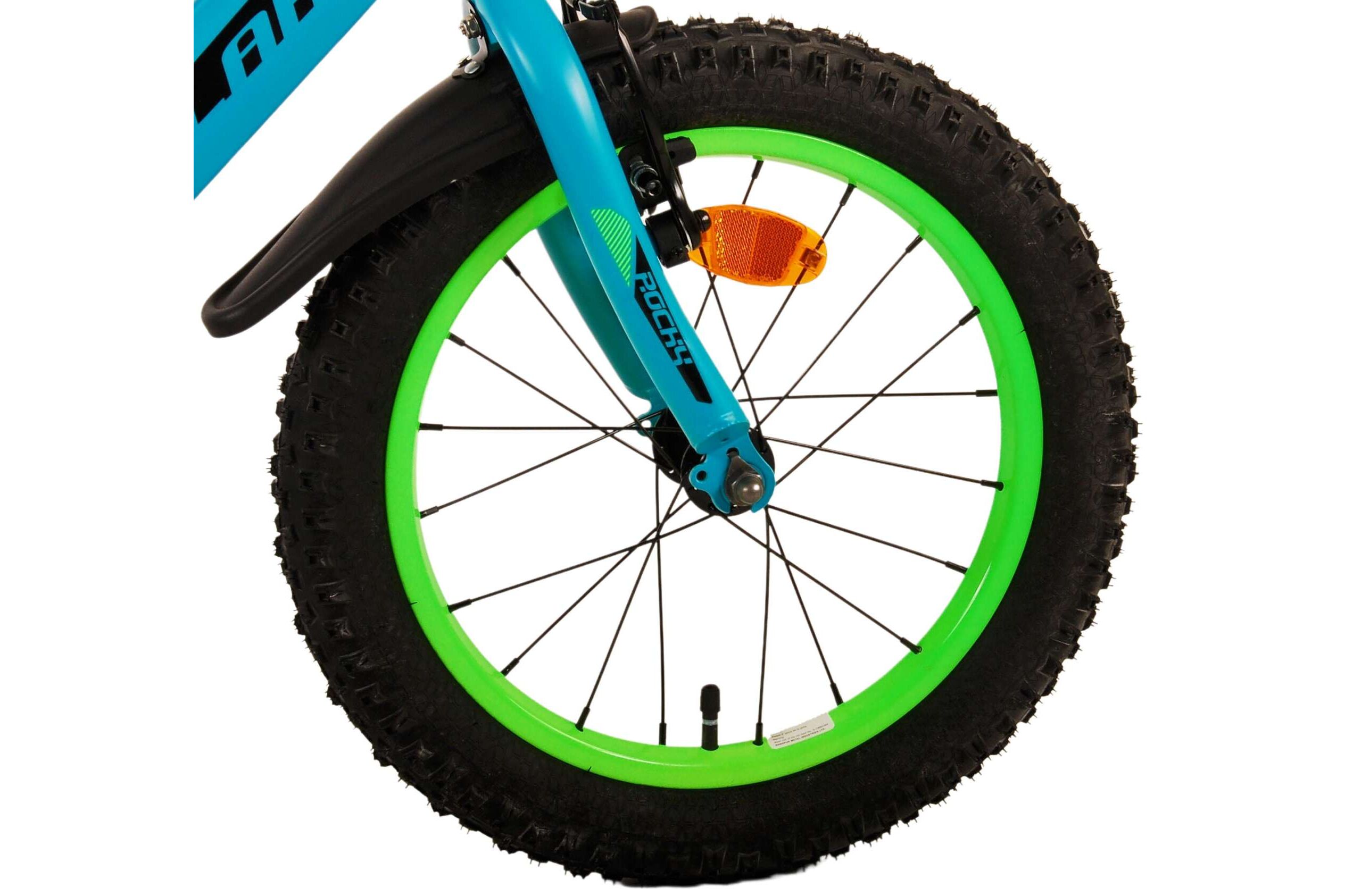 Barncykel Volare Rocky 16 tum – Grön för barn 4–6 år - 4
