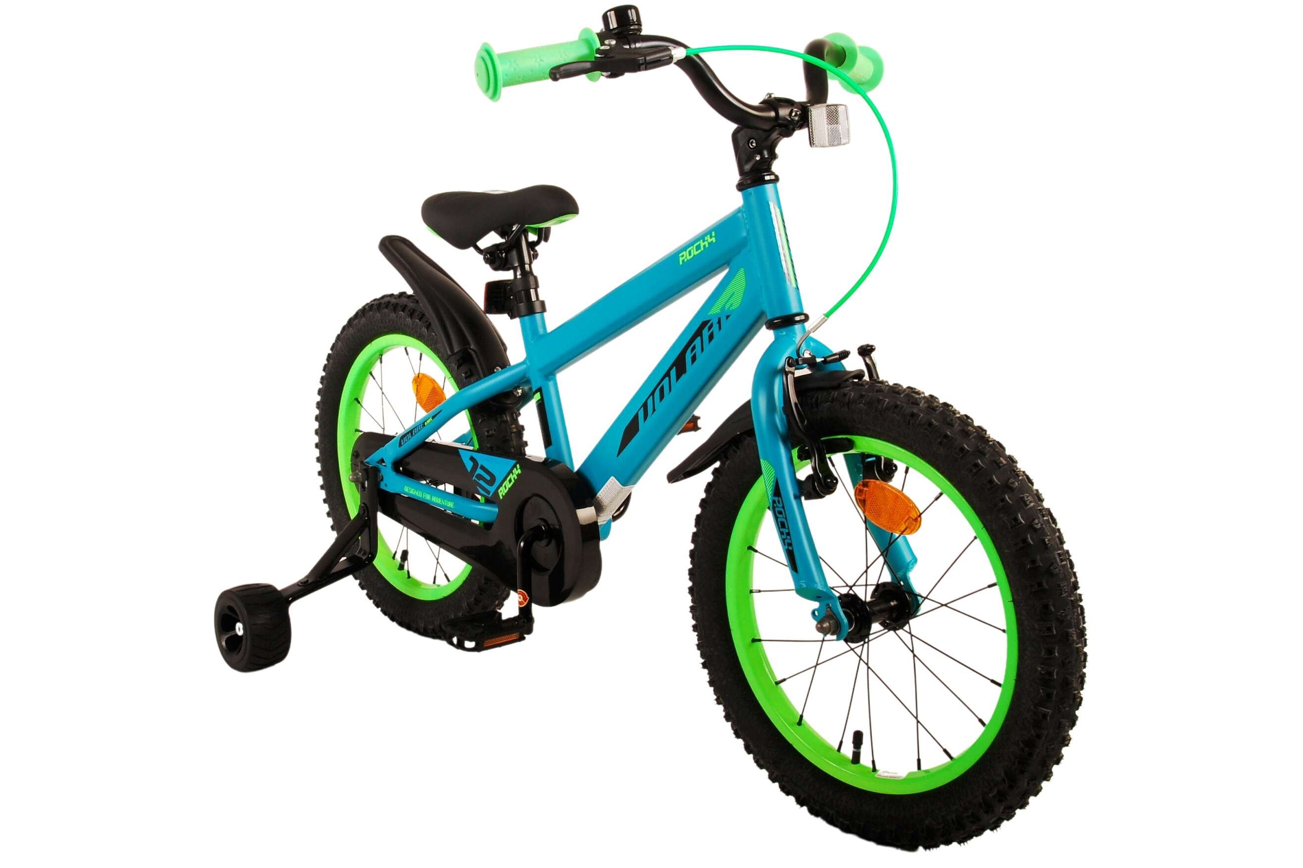 Barncykel Volare Rocky 16 tum – Grön för barn 4–6 år - 9