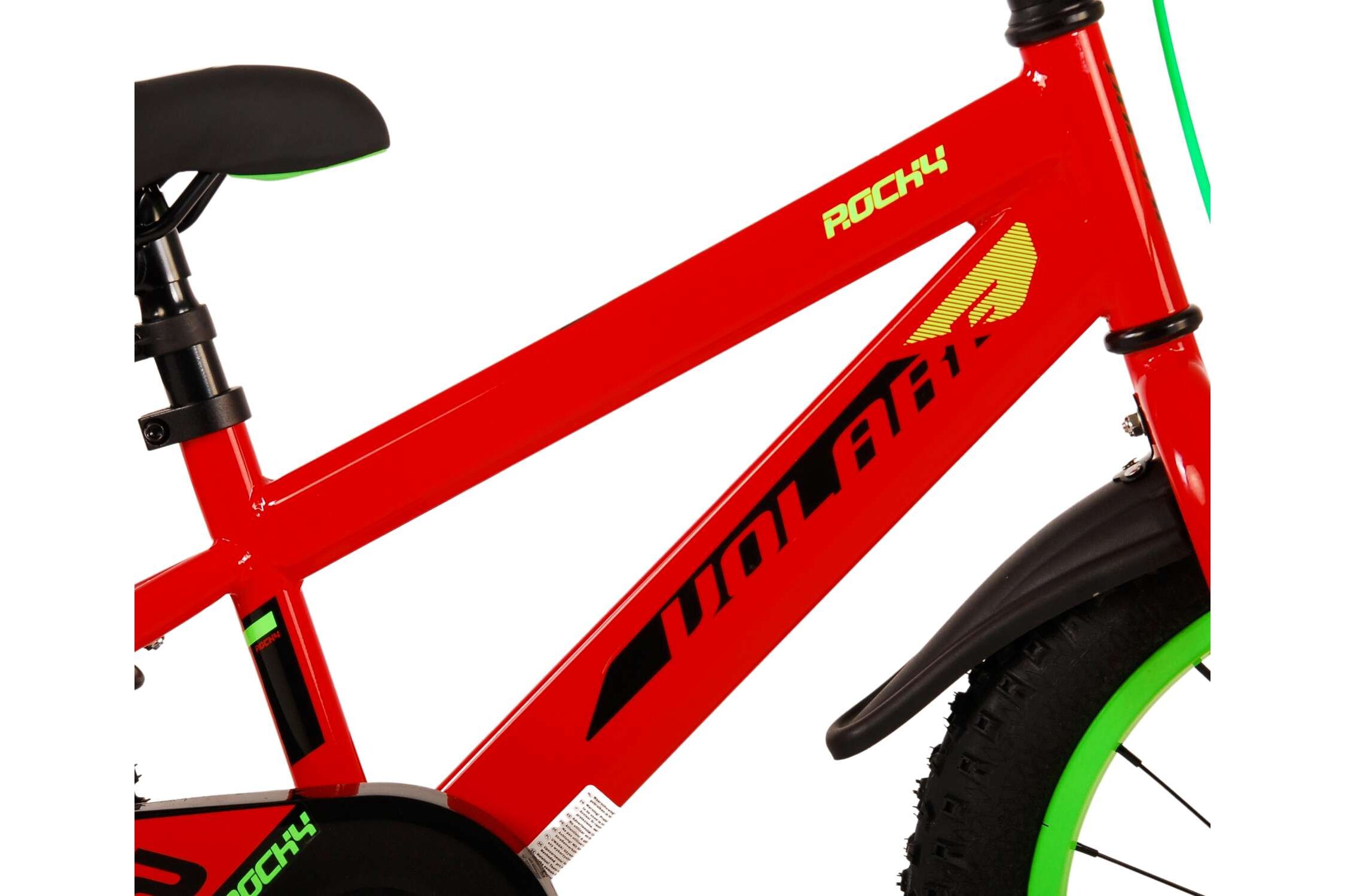 Barncykel Volare Rocky 16 tum – Röd för barn 4–6 år - 6