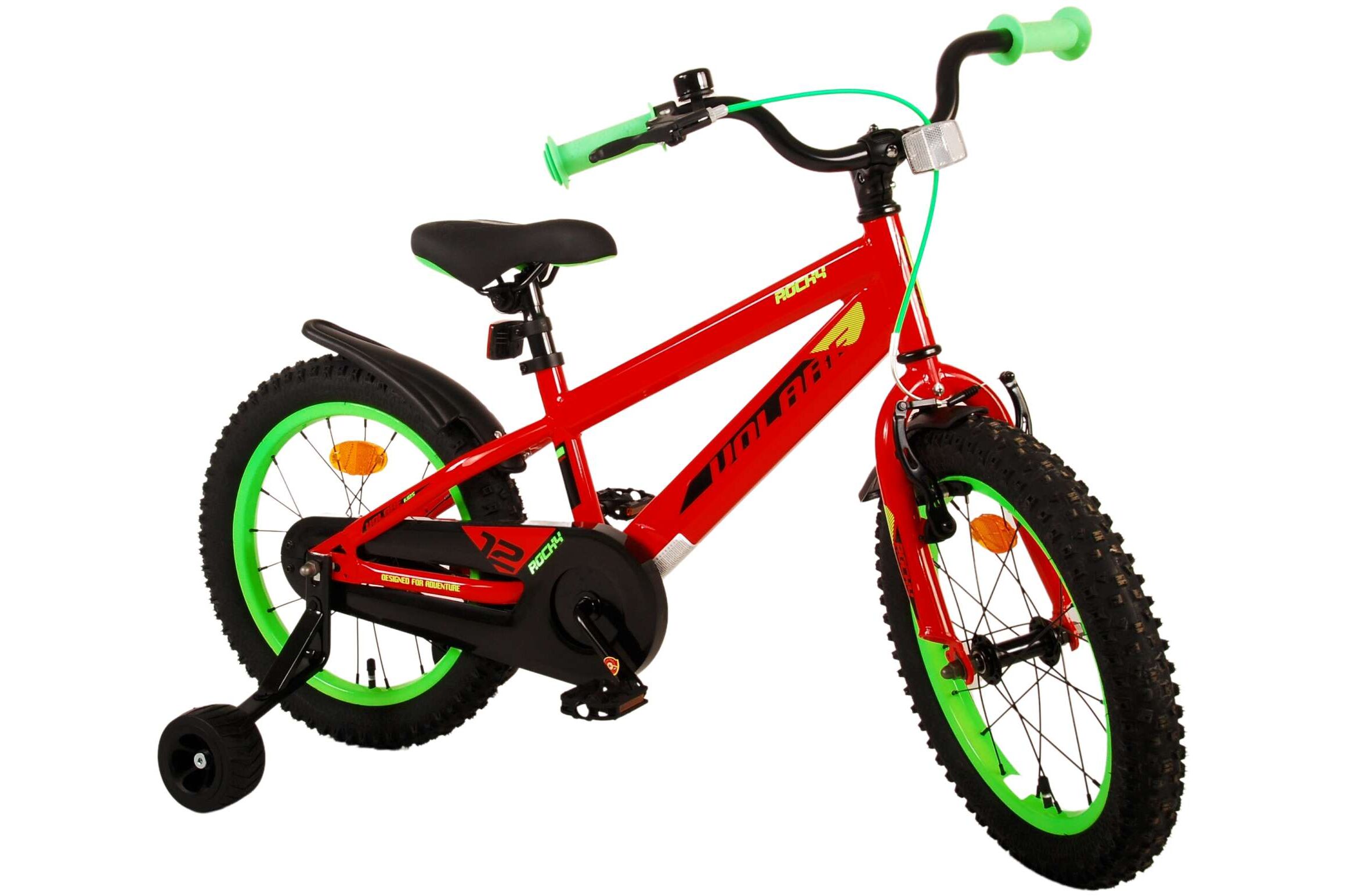 Barncykel Volare Rocky 16 tum – Röd för barn 4–6 år - 2