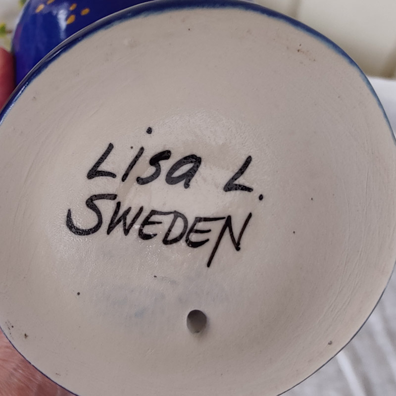 Fågel Fingal blå av Lisa Larson - 5