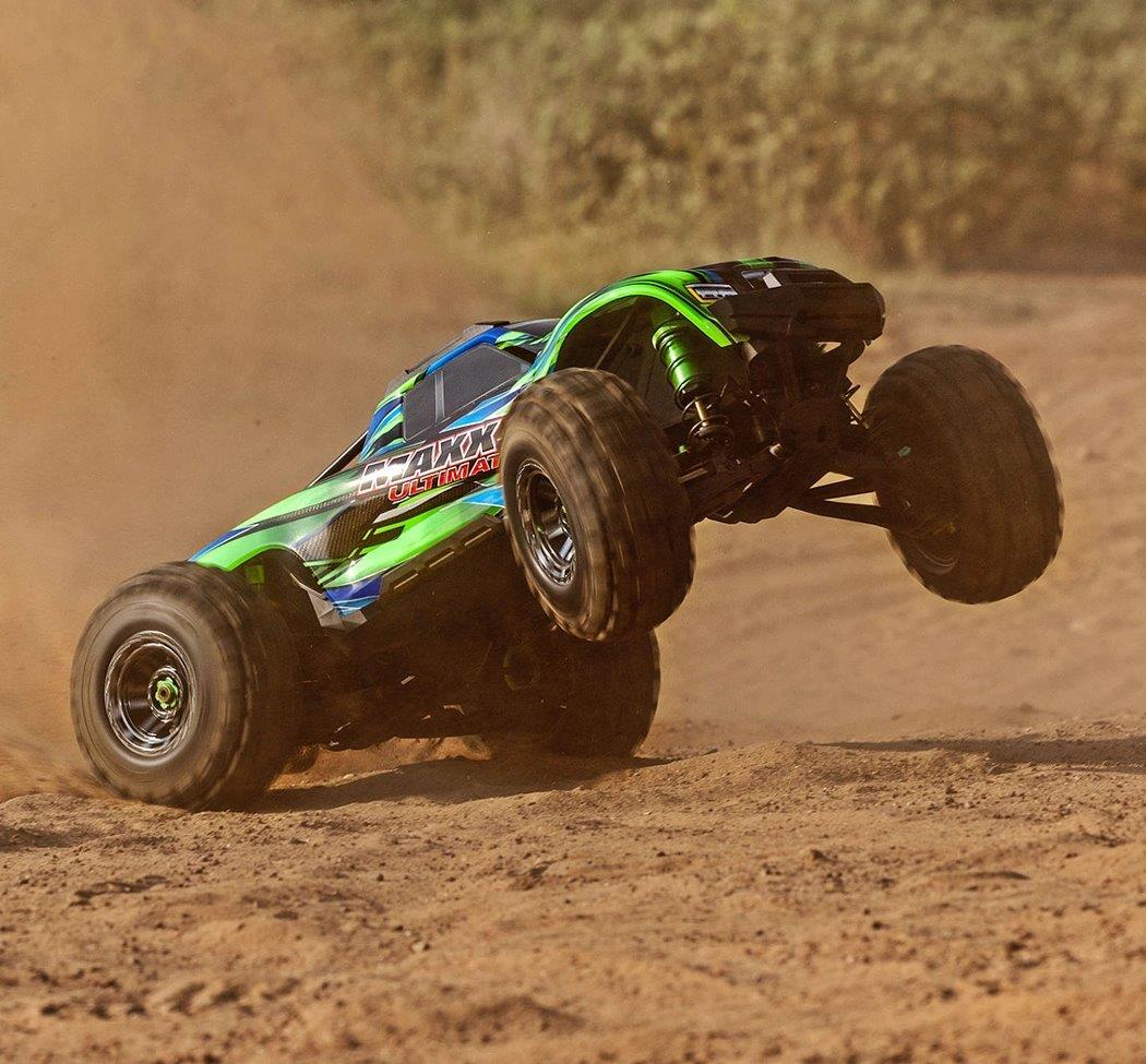 Traxxas MAXX Ultimate VXL-4s 4WD 1/10 RTR TQi TSM Grön - 14