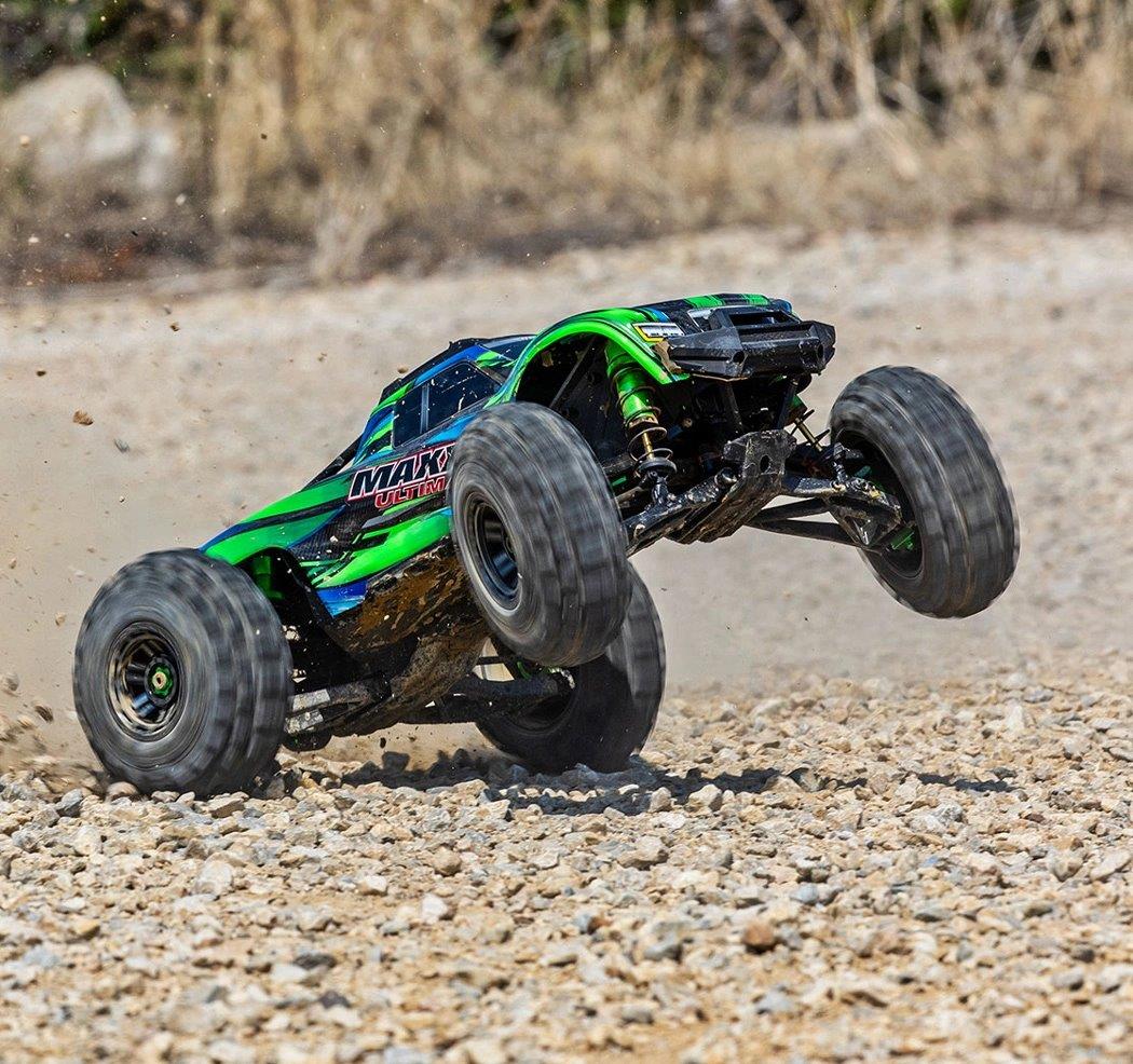 Traxxas MAXX Ultimate VXL-4s 4WD 1/10 RTR TQi TSM Grön - 12